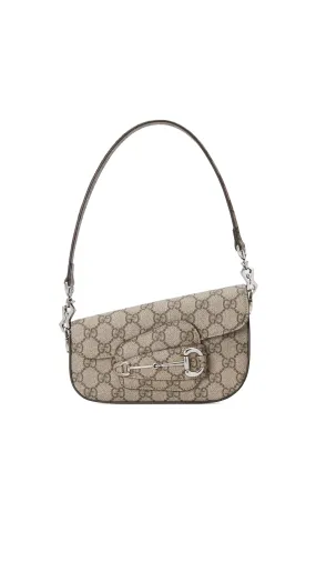 Horsebit 1955 Mini Shoulder Bag - Beige/Ebony