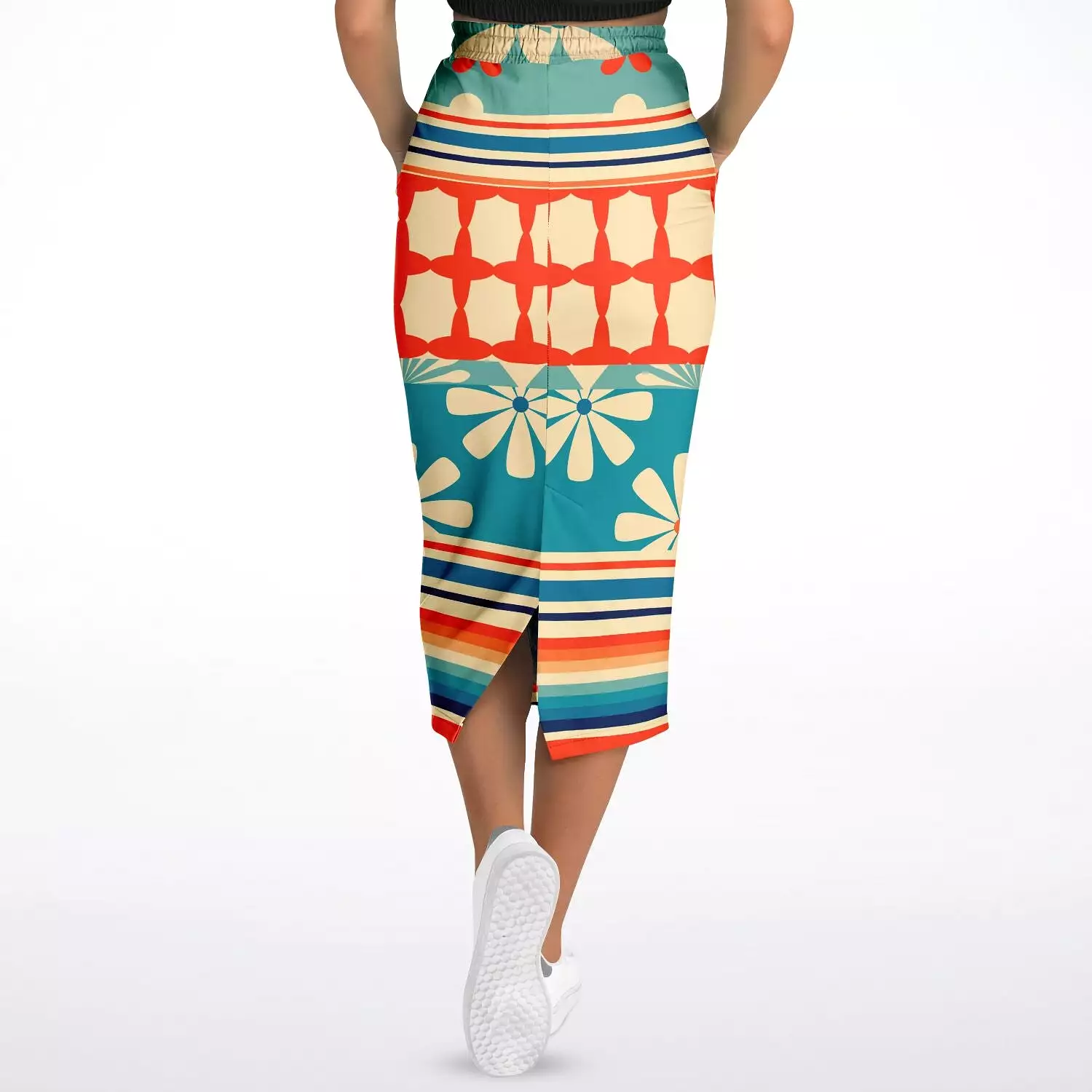 Ima Wallflower Eco-Poly Long Pocket Skirt