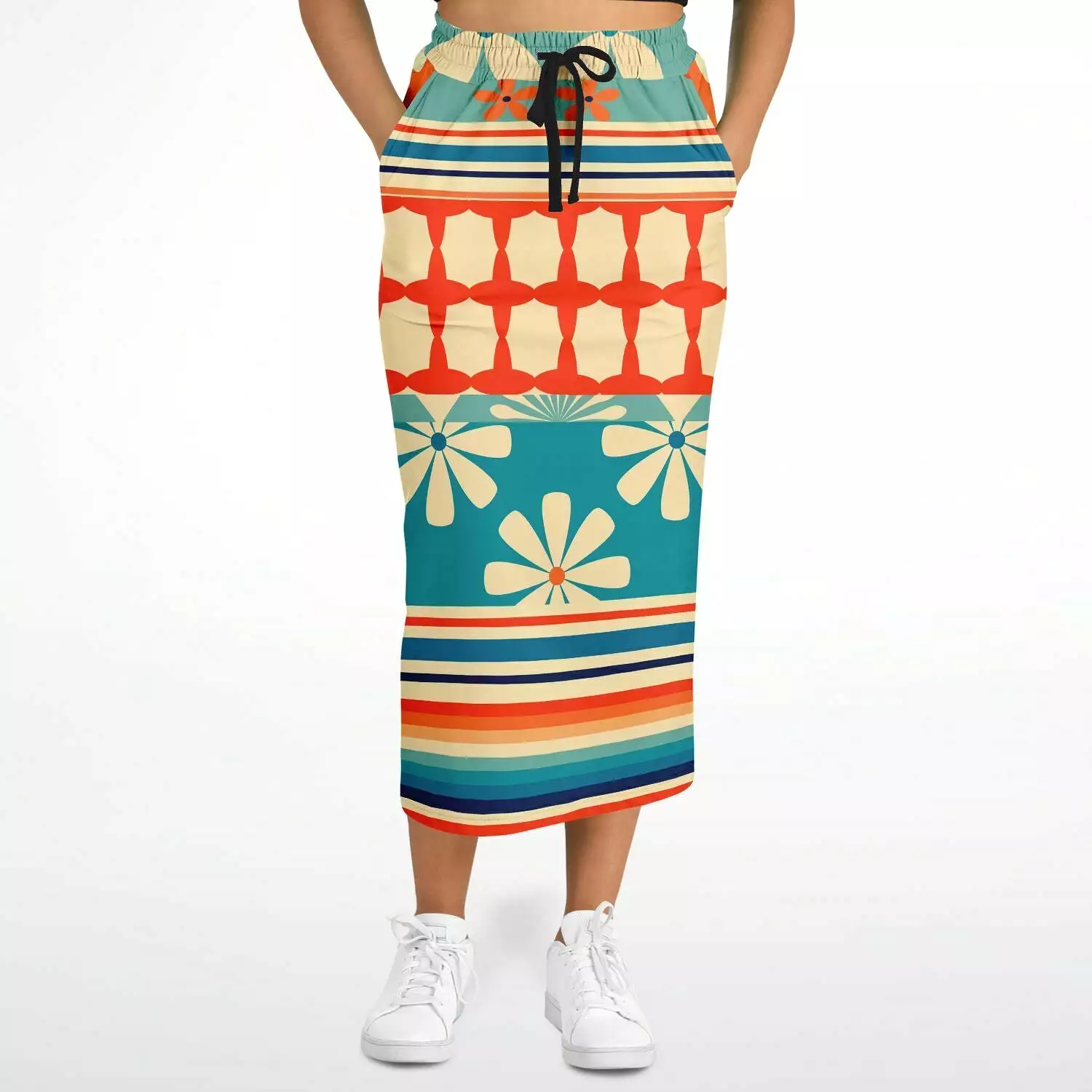 Ima Wallflower Eco-Poly Long Pocket Skirt