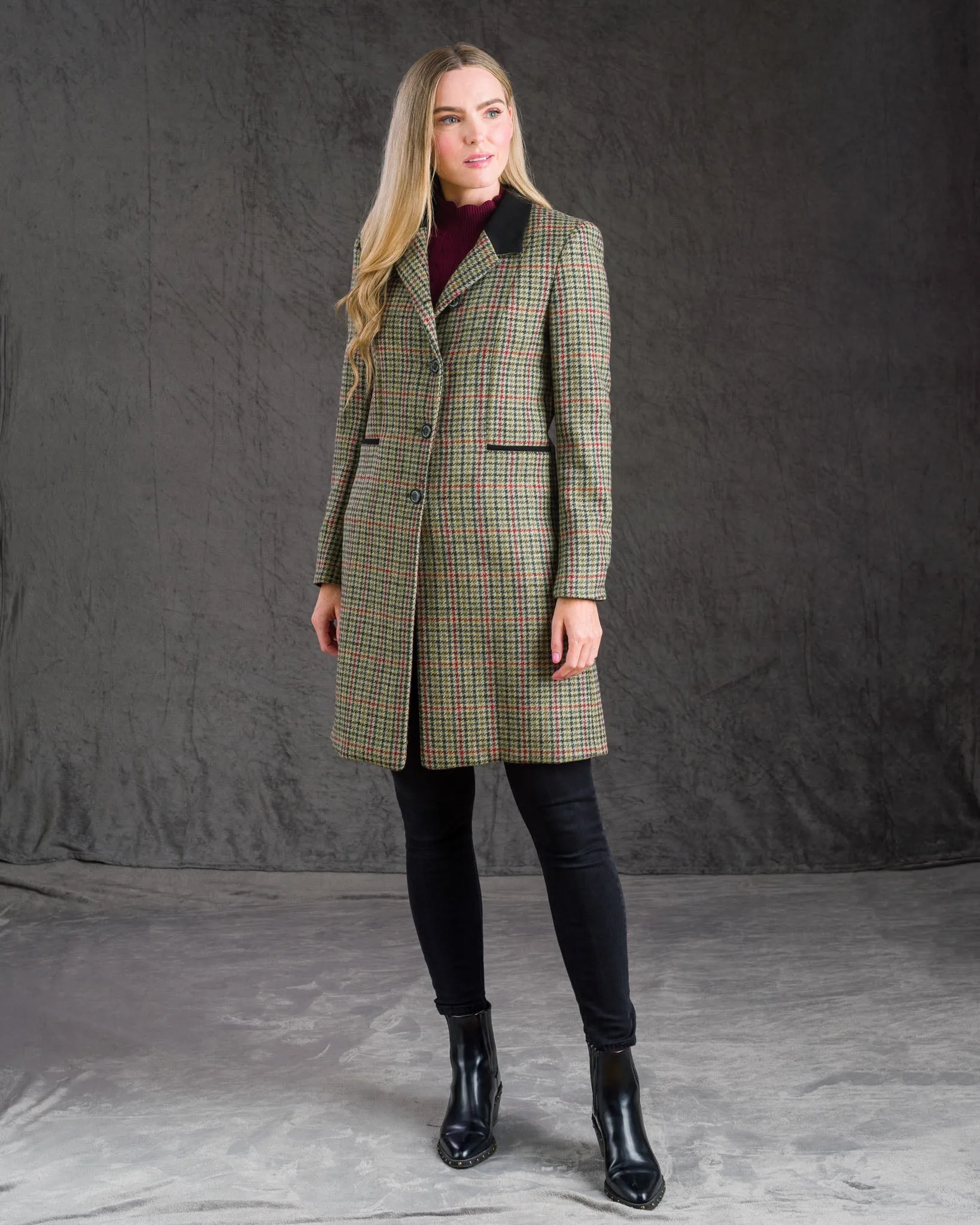 Isabella Tweed Coat - Hacking Check