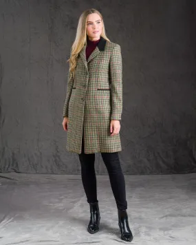 Isabella Tweed Coat - Hacking Check