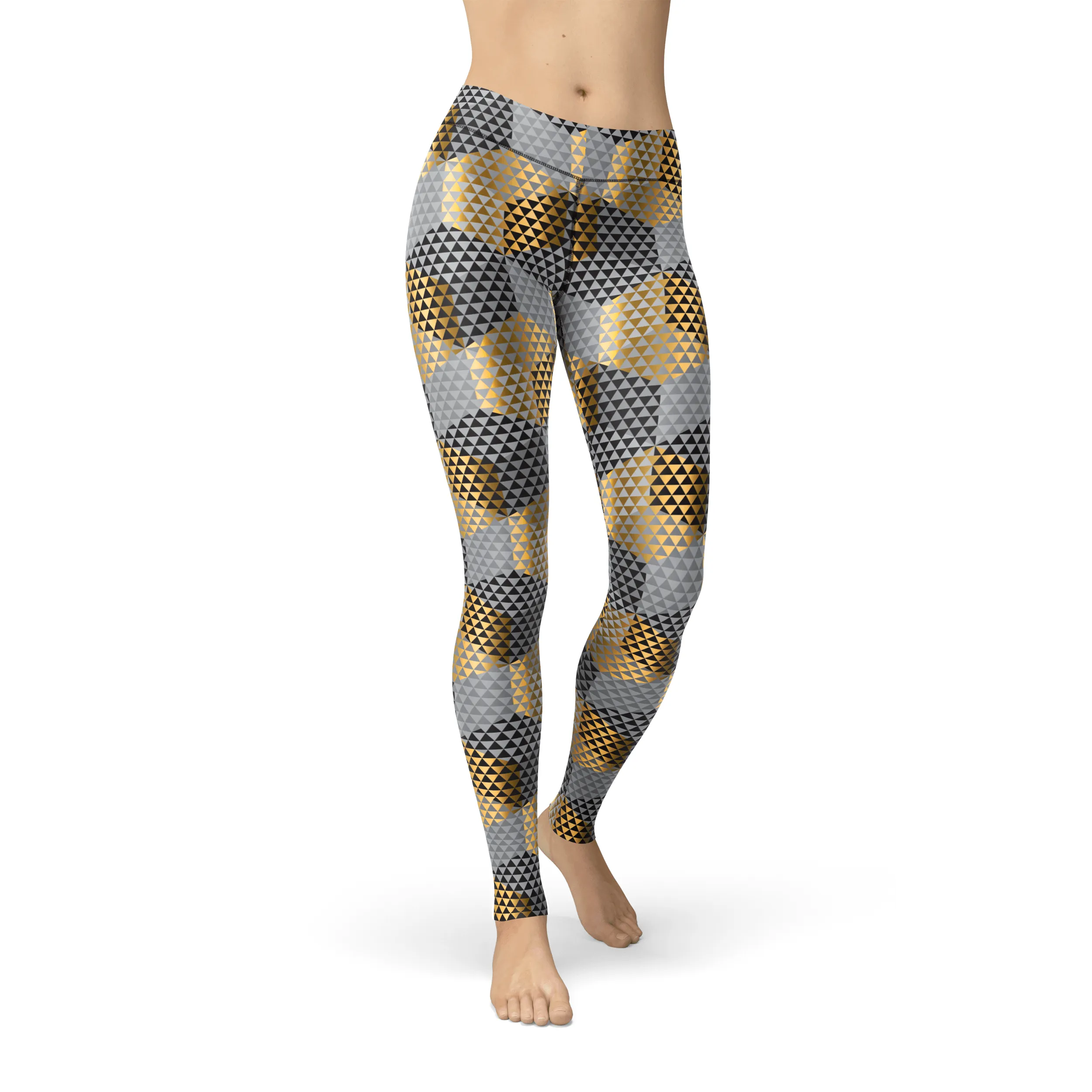 Jean Golden Geometric Leggings