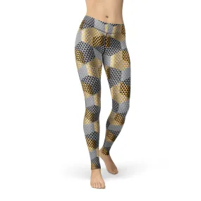 Jean Golden Geometric Leggings