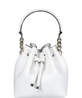 Jimmy Choo Bon Bon Logo Detailed Bucket Bag