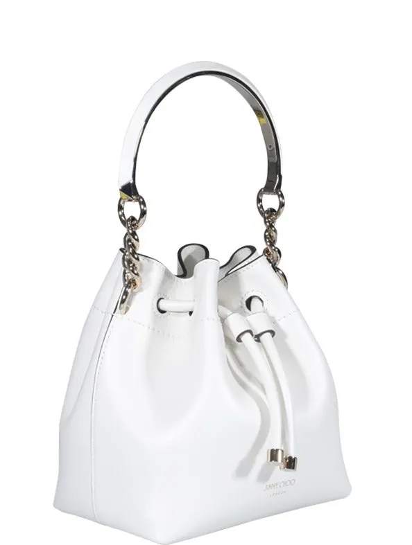 Jimmy Choo Bon Bon Logo Detailed Bucket Bag