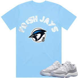 Jordan Retro 11 Low Cement Shirt to Match : Cement Low 11s Sneaker Tees : FRESH JAYS