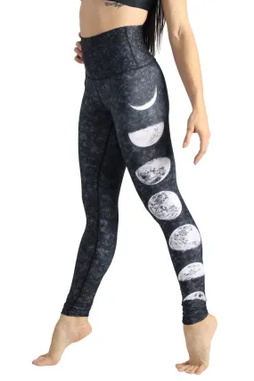 Just a Dark Moon Phase Printed Yoga Legging