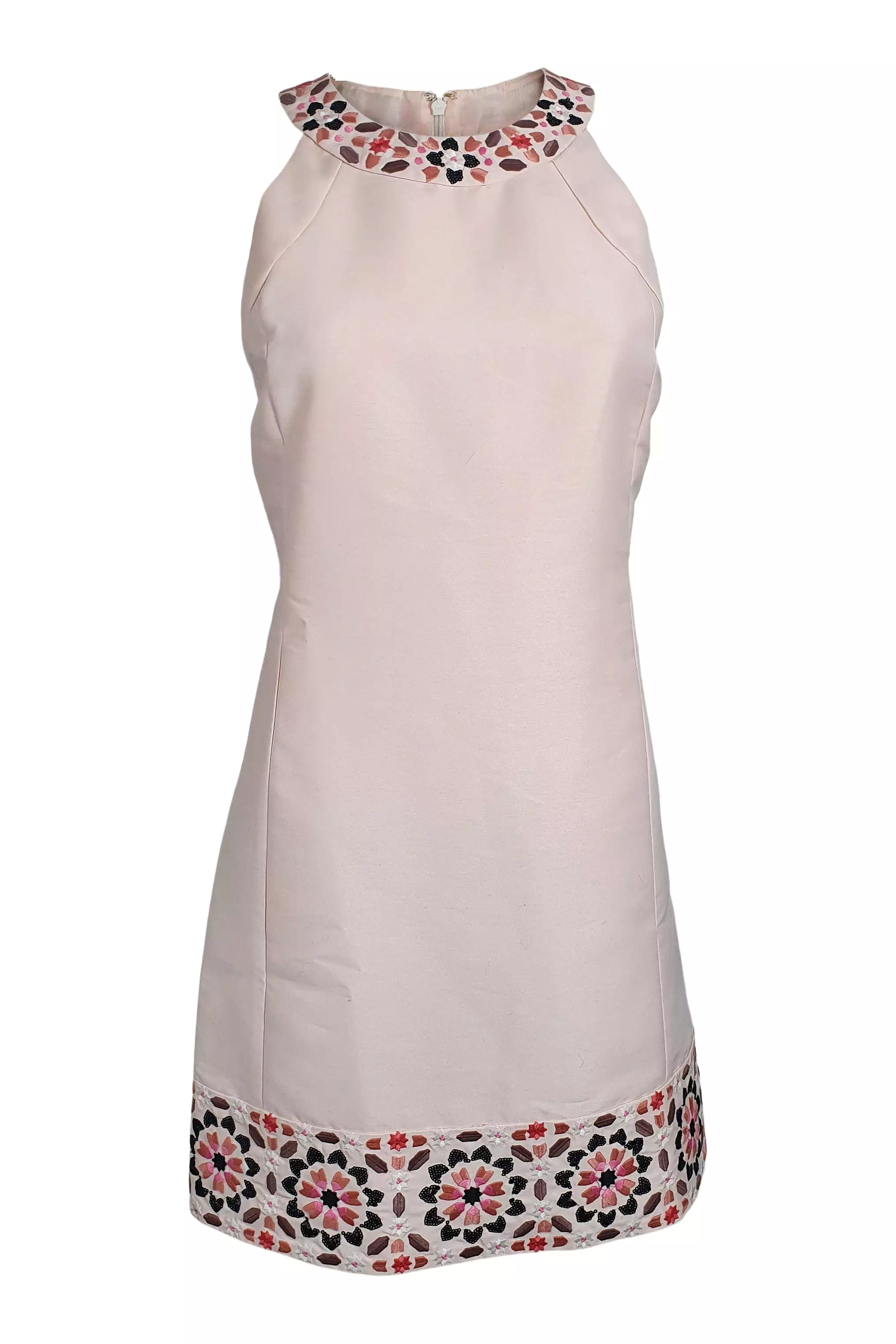 KATE SPADE Pearl Pink By The Pool Mosaic Embellished Shift Dress (US 0 | UK 6)