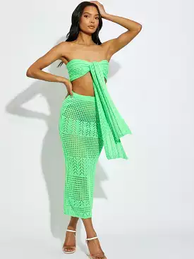 Knock knock Wynona Maxi Skirt Set - Green