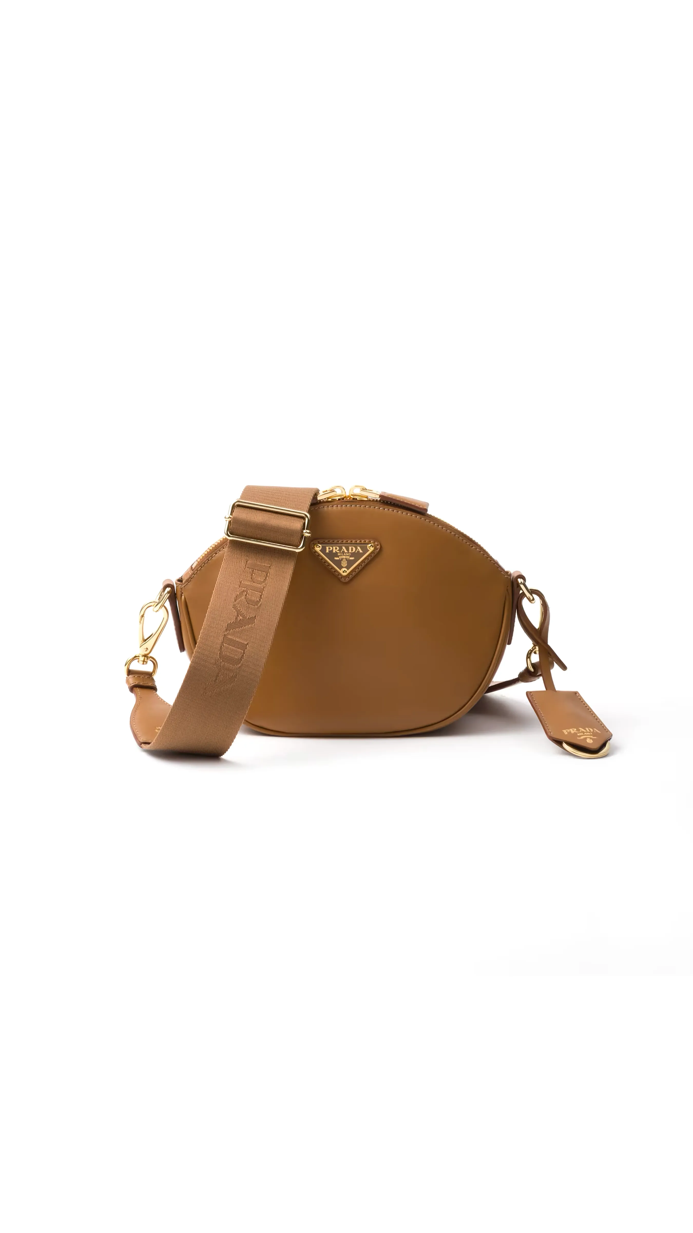 Leather Mini Shoulder Bag - Caramel