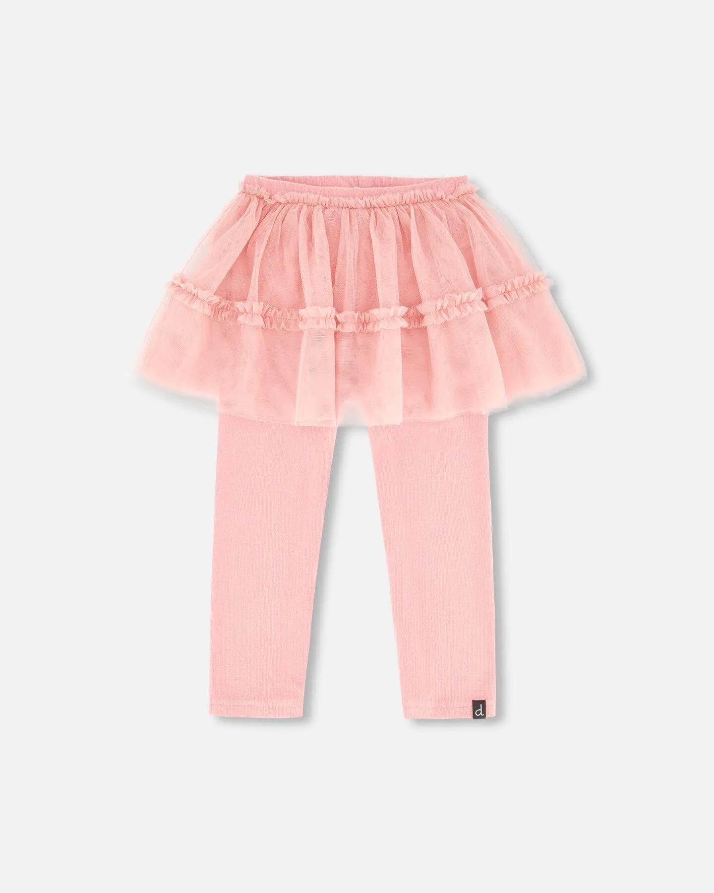 Leggings With Tulle Skirt Pink