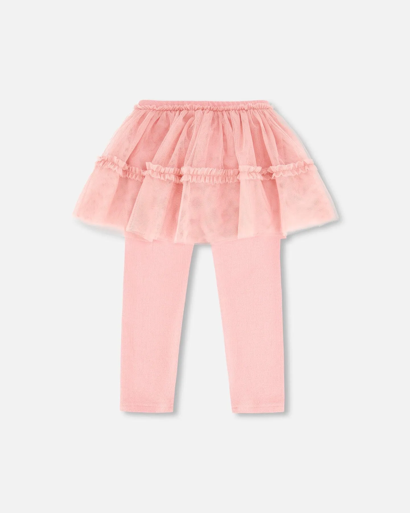 Leggings With Tulle Skirt Pink