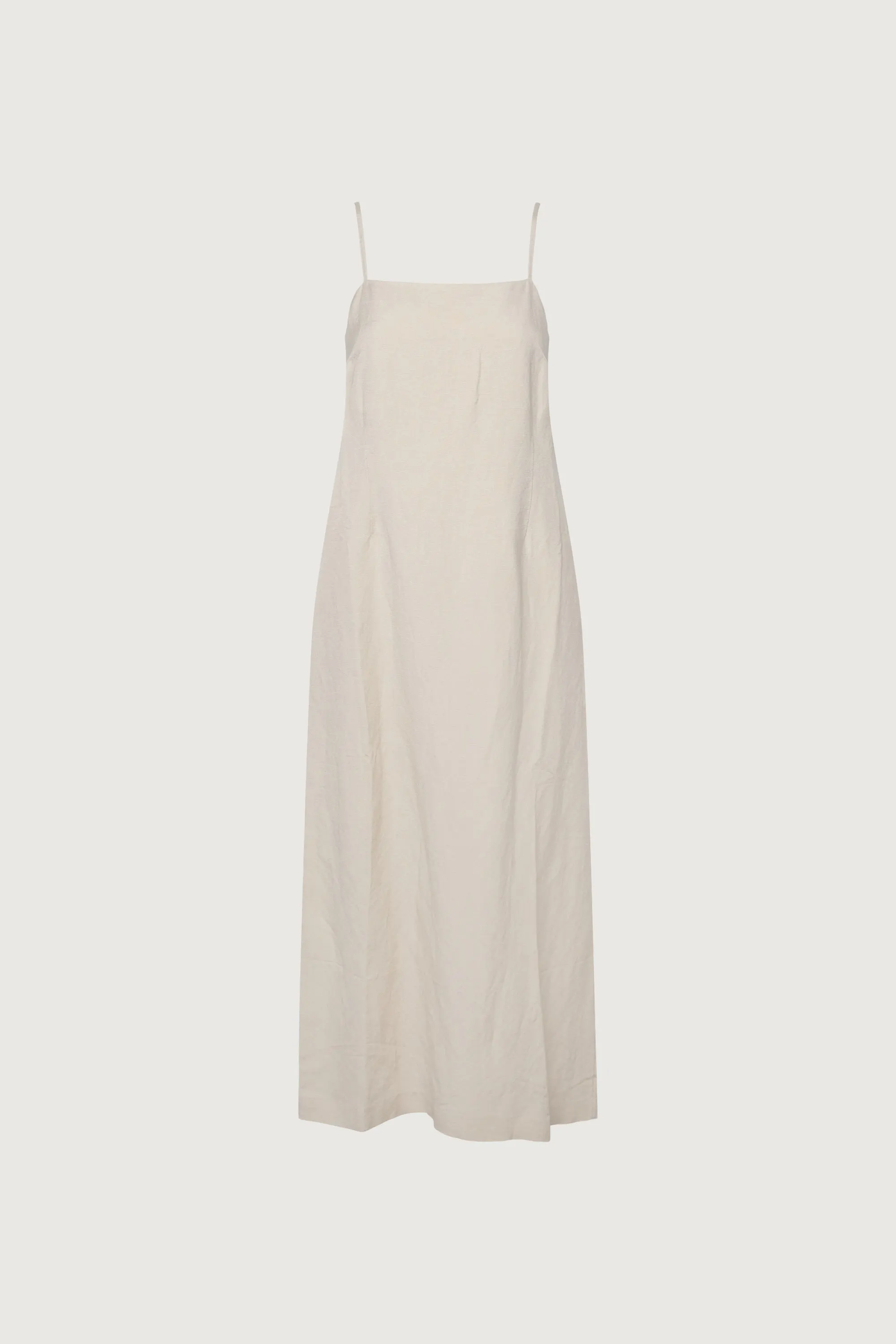 LINEN BLEND MAXI DRESS