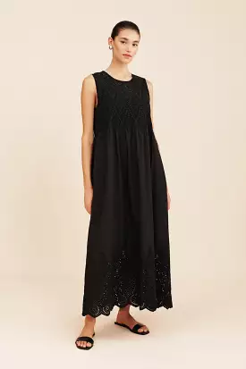 LOUISA SHIFT DRESS - BLACK