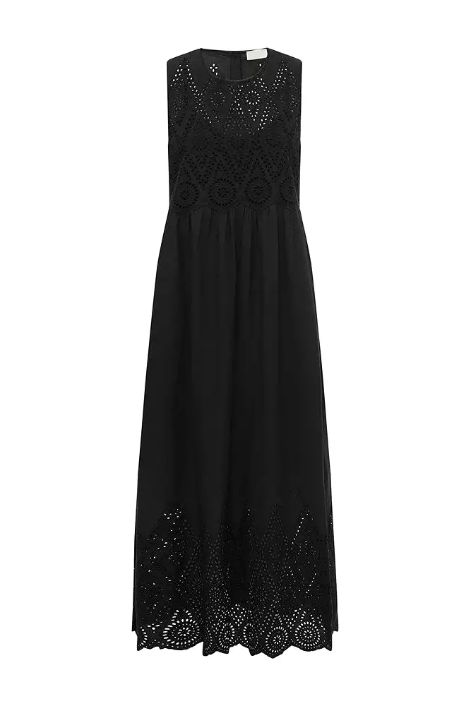 LOUISA SHIFT DRESS - BLACK