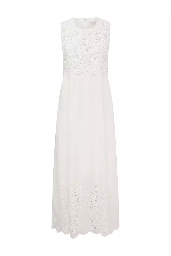 LOUISA SHIFT DRESS - VINTAGE WHITE