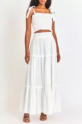 Loveshackfancy - Phia Skirt - White