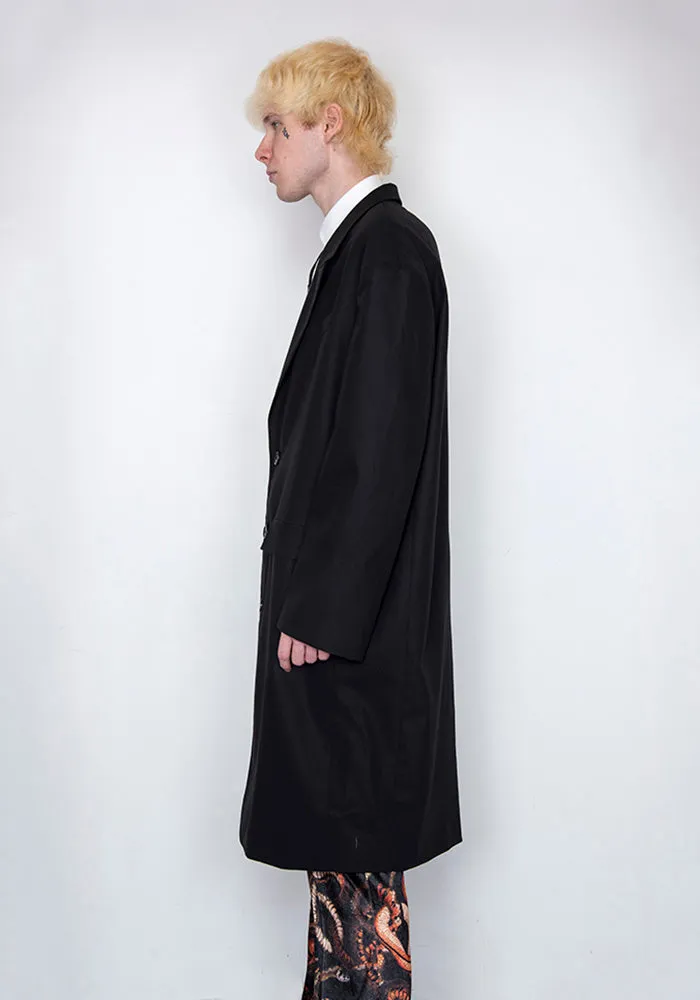 LU'U DAN MC002_FT 90'S  FLUID TAILORING GANGSTER COAT BLACK