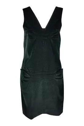 MARC JACOBS Marc Classic Black Velvet Sleeveless Shift Dress (UK 10/ US 6)