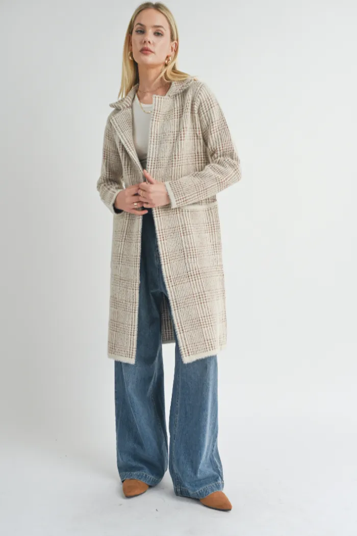 Marceau Houndstooth Coat