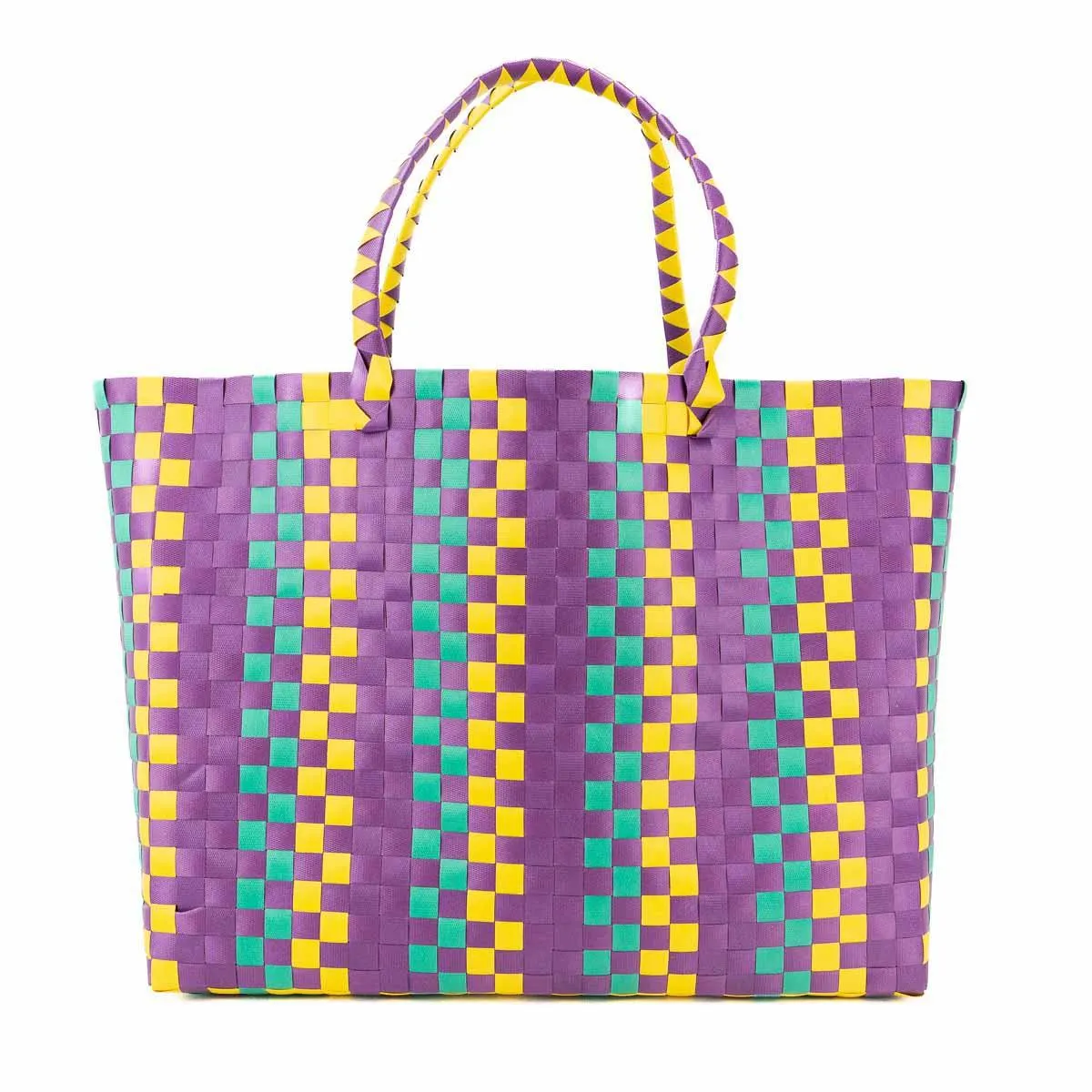 Mardi Gras Woven Tote