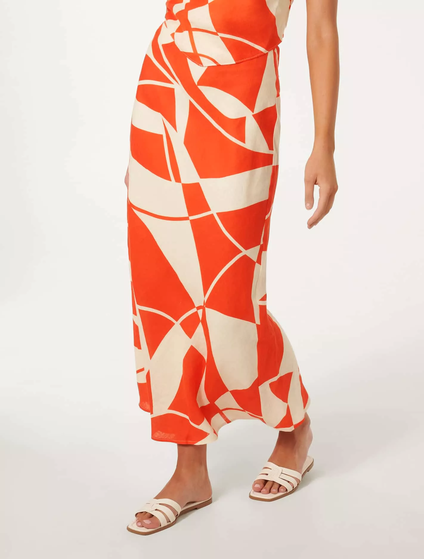 Maya Linen Bias Maxi Skirt