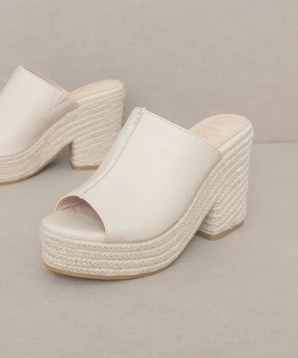 Melissa - Espadrille Platform Slide