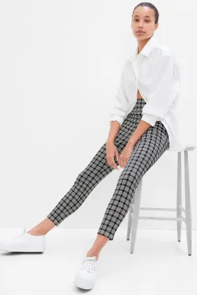 Mid Rise Plaid Leggings