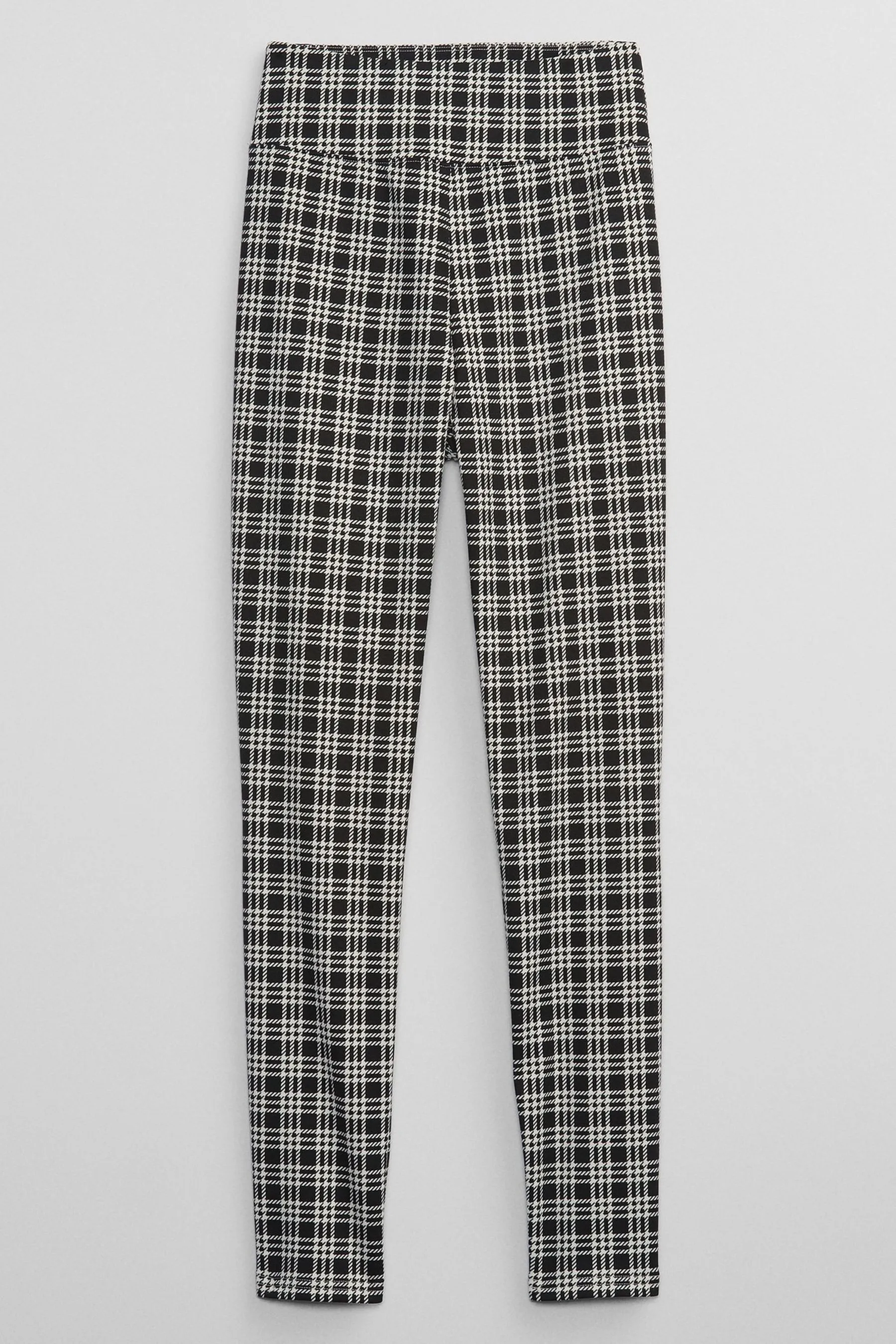 Mid Rise Plaid Leggings