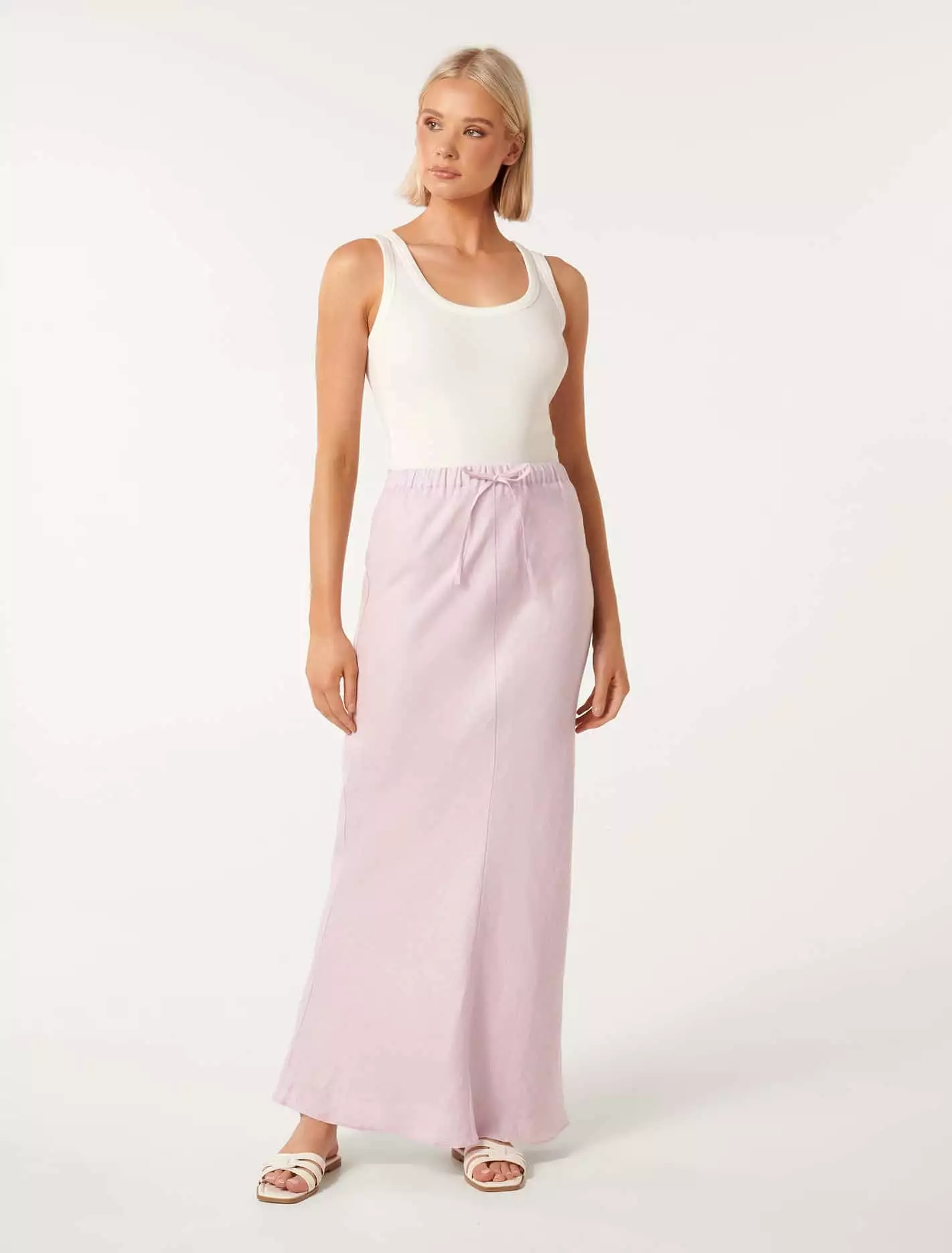 Millie Linen Maxi Skirt