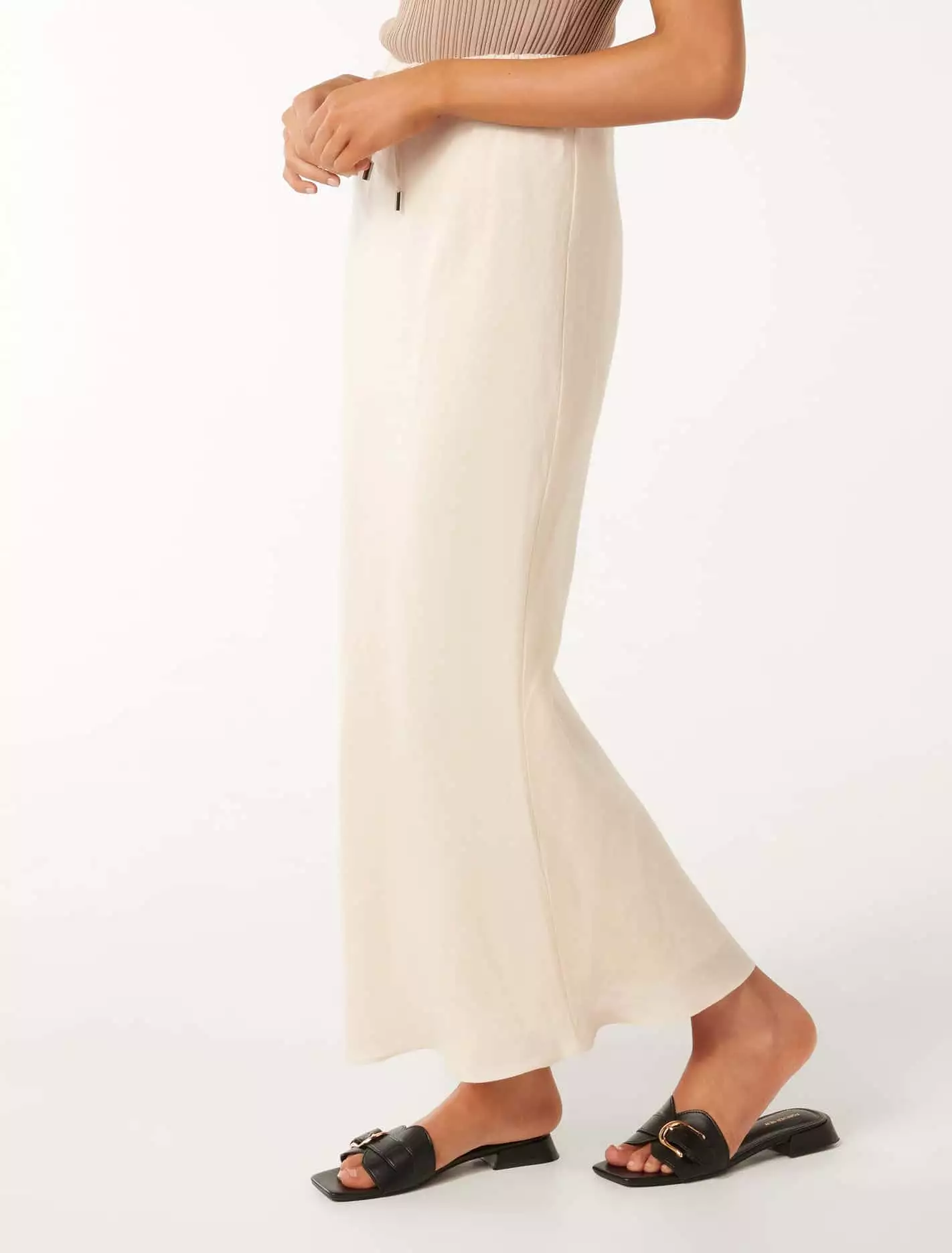 Millie Petite Linen Maxi Skirt