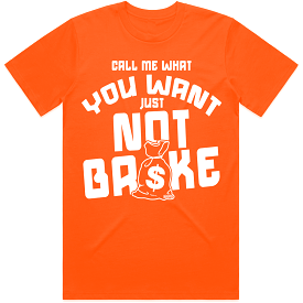 NOT BROKE : Blood Orange Sneaker Tees Shirt (white ink)