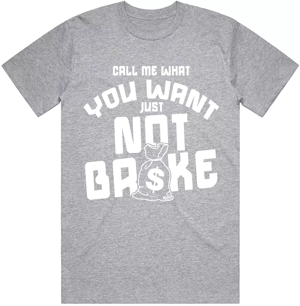 NOT BROKE : Light Grey Sneaker Tees Shirt (white ink)