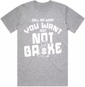 NOT BROKE : Light Grey Sneaker Tees Shirt (white ink)