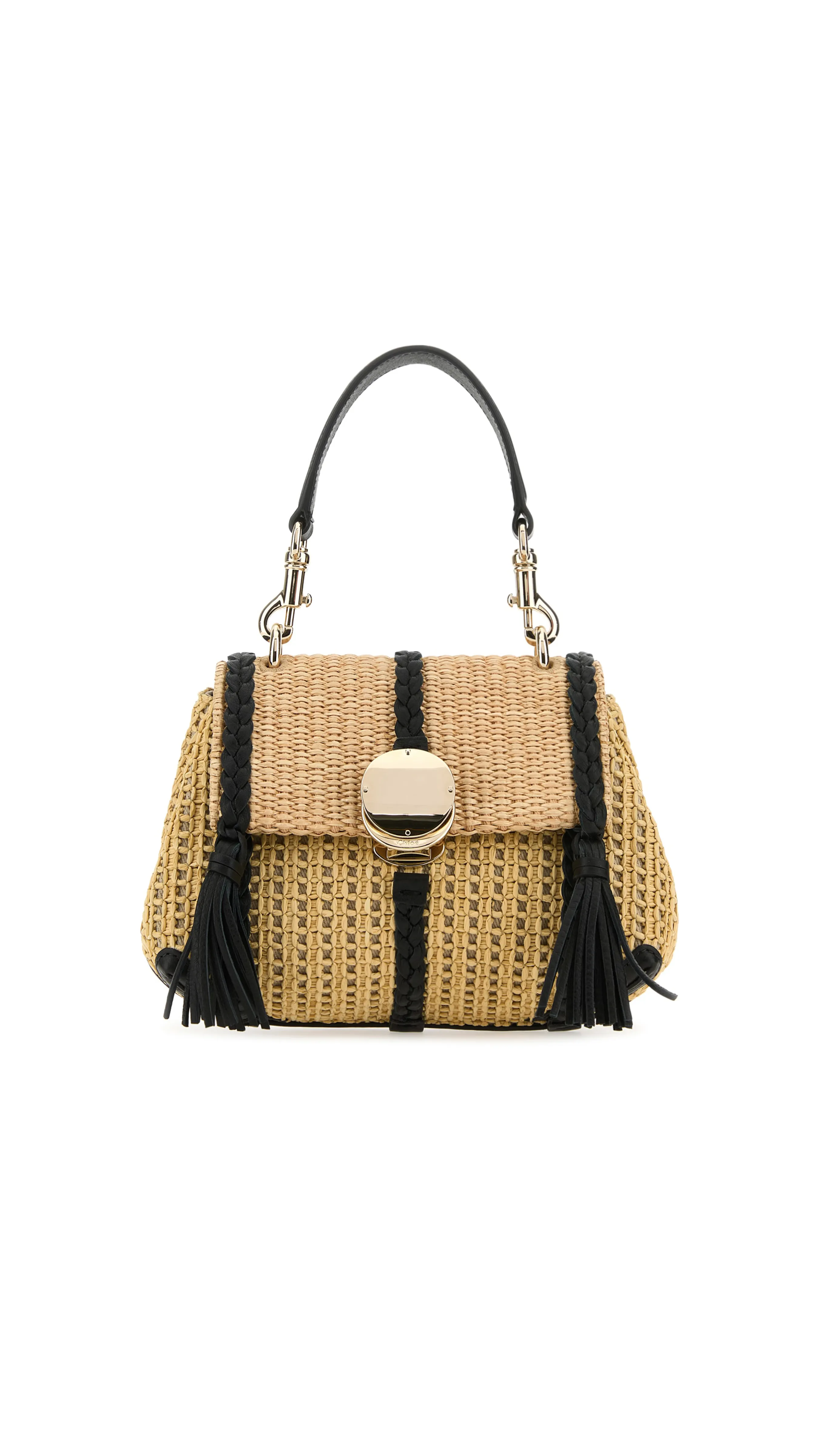 Penelope Mini Shoulder Bag - Natural/Black