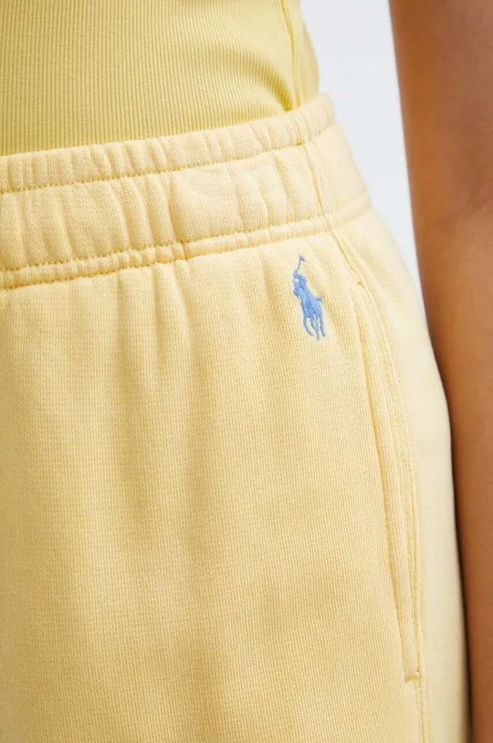 Polo Ralph Lauren cotton joggers yellow color smooth 211935585