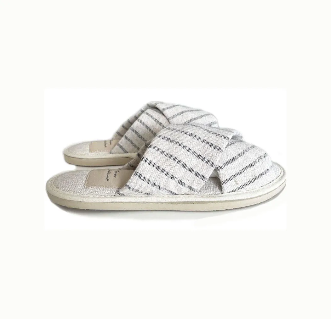 PURE LINEN SLIPPERS