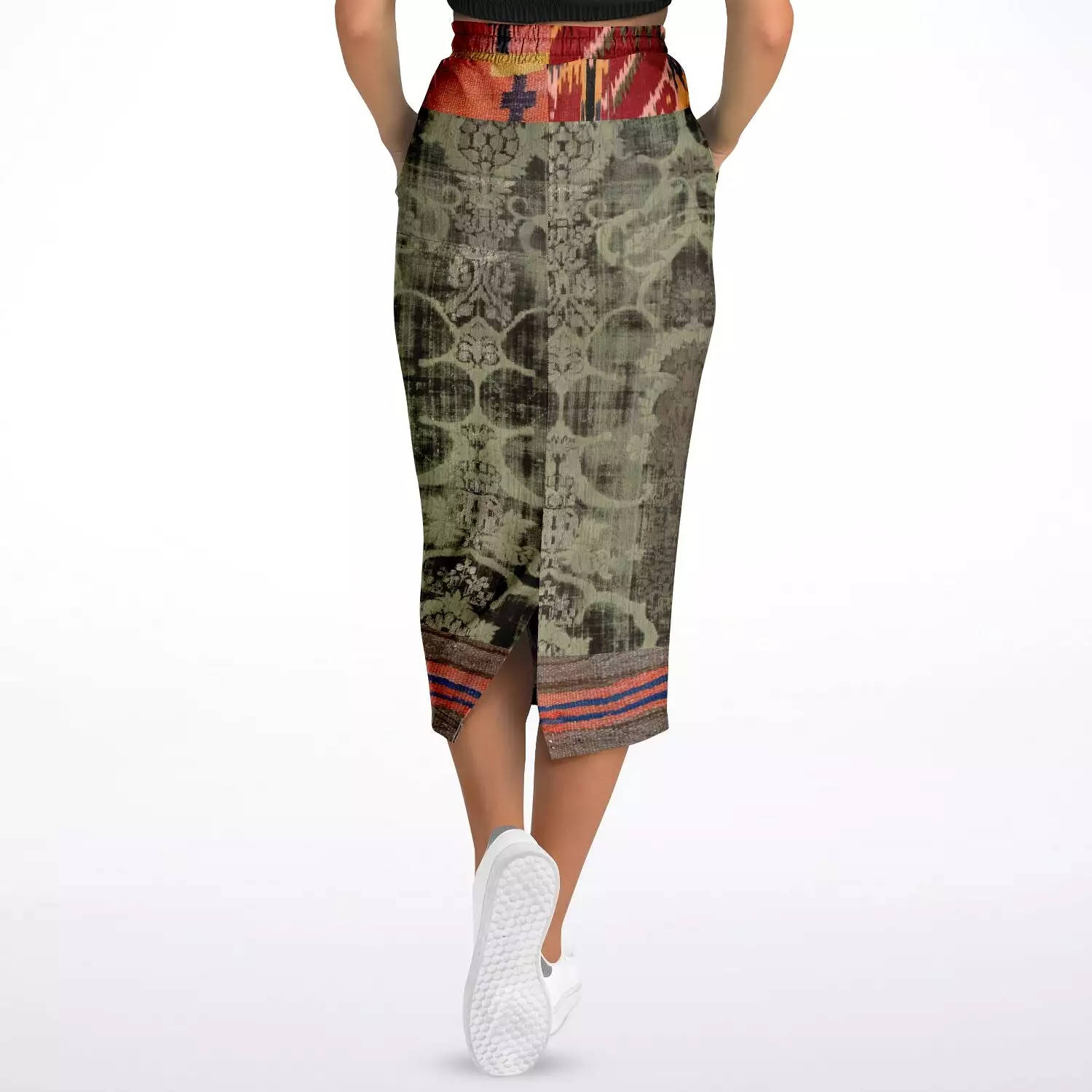 Remembering Woodstock Eco-Poly Long Pocket Skirt