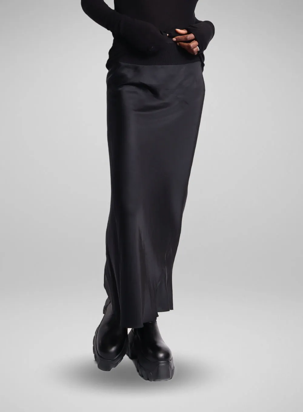 RICK OWENS | Calf-Length Bias Skirt