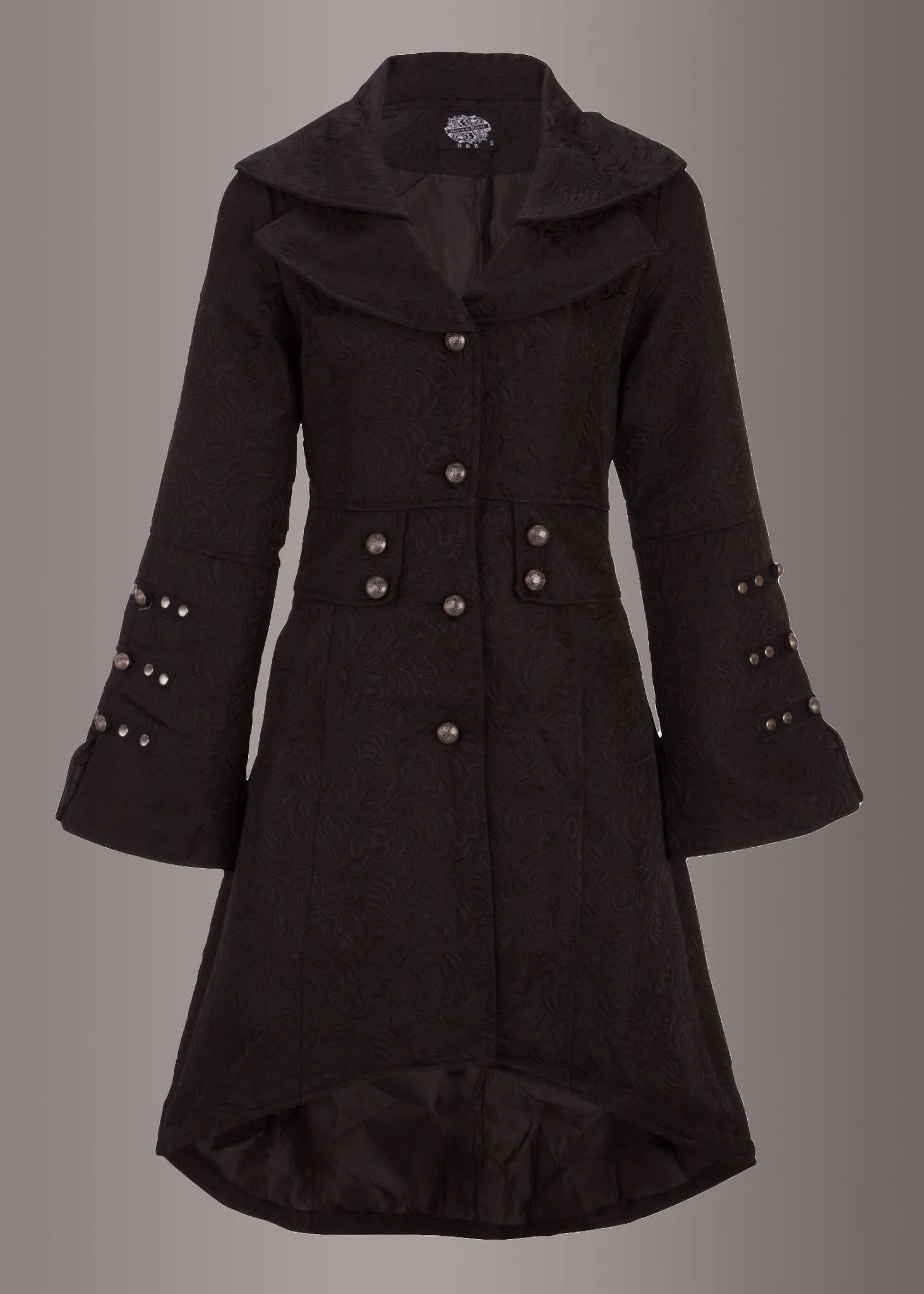 Rocket Queen Black Victorian Coat with Lacing