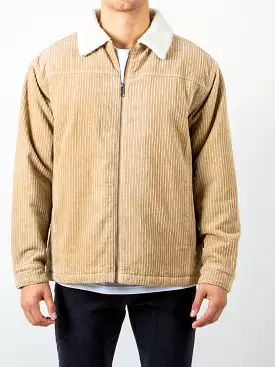 Rusty US BIG WHALE CORD JACKET - LIGHT FENNEL