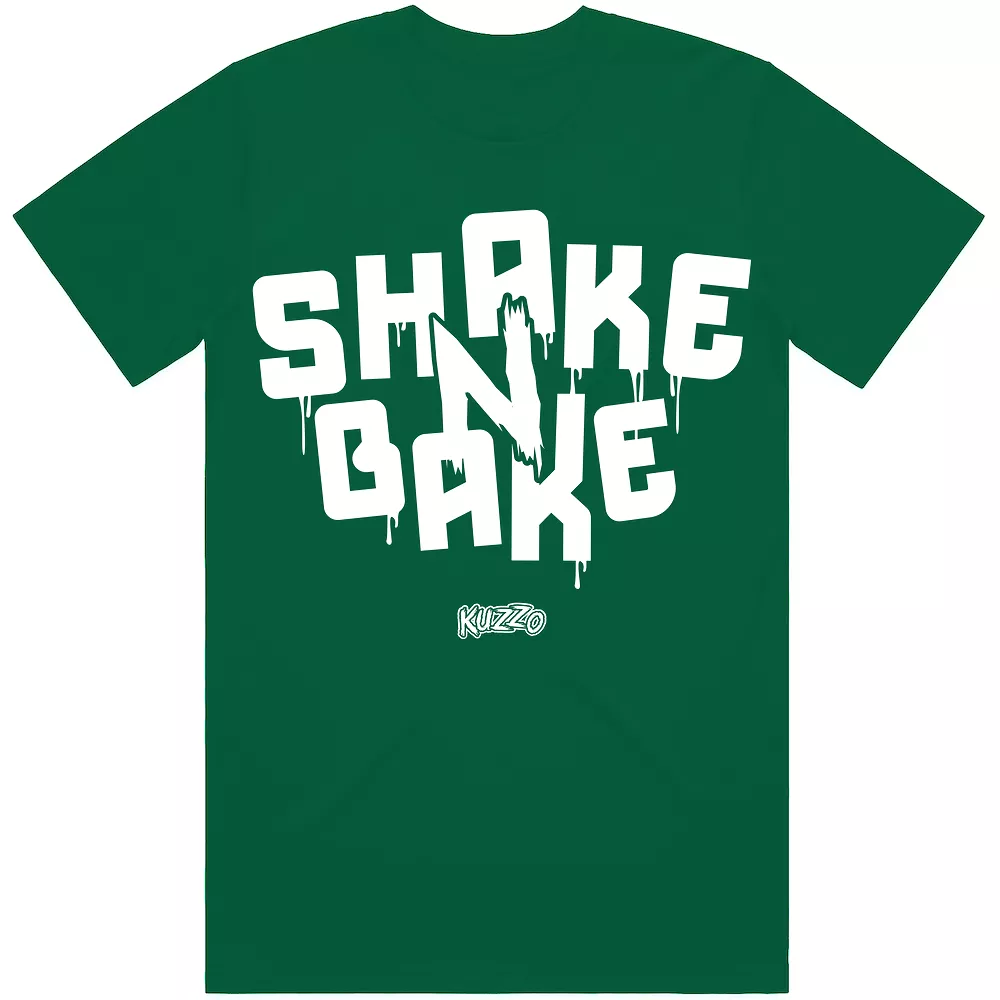 SHAKE N BAKE : Sneaker Shirt to Match : Jordan SB 4 Pine Green 4s x Jarrito Dunks