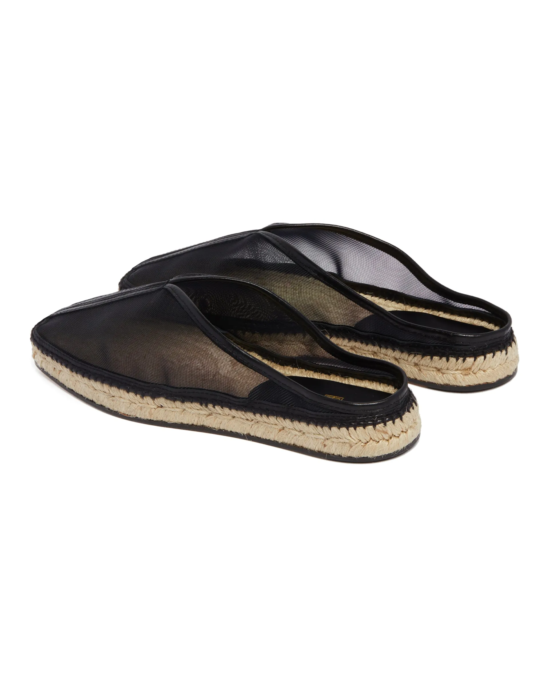 Slippers Nere In Mesh