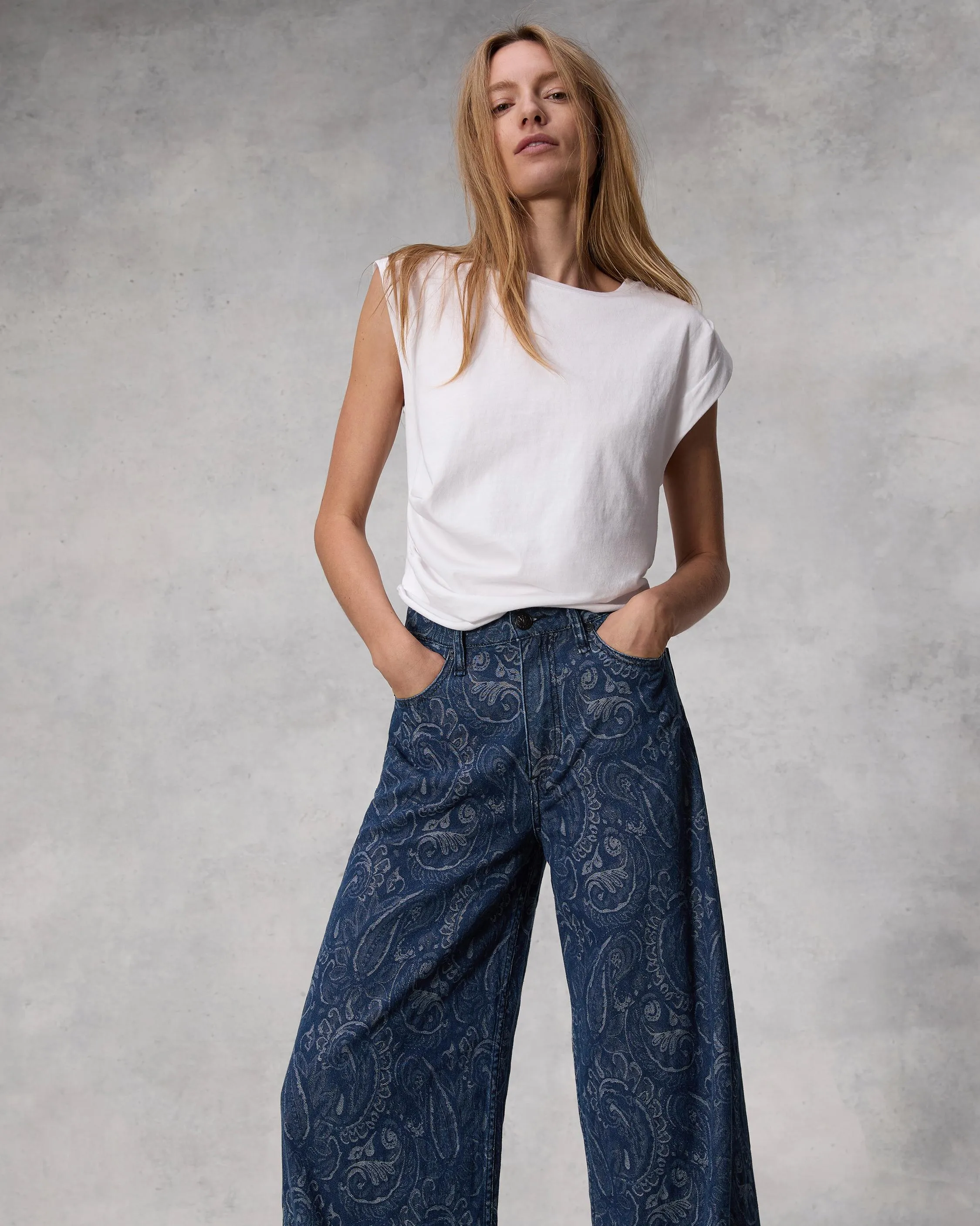 Sofie Ankle Wide-Leg Jean