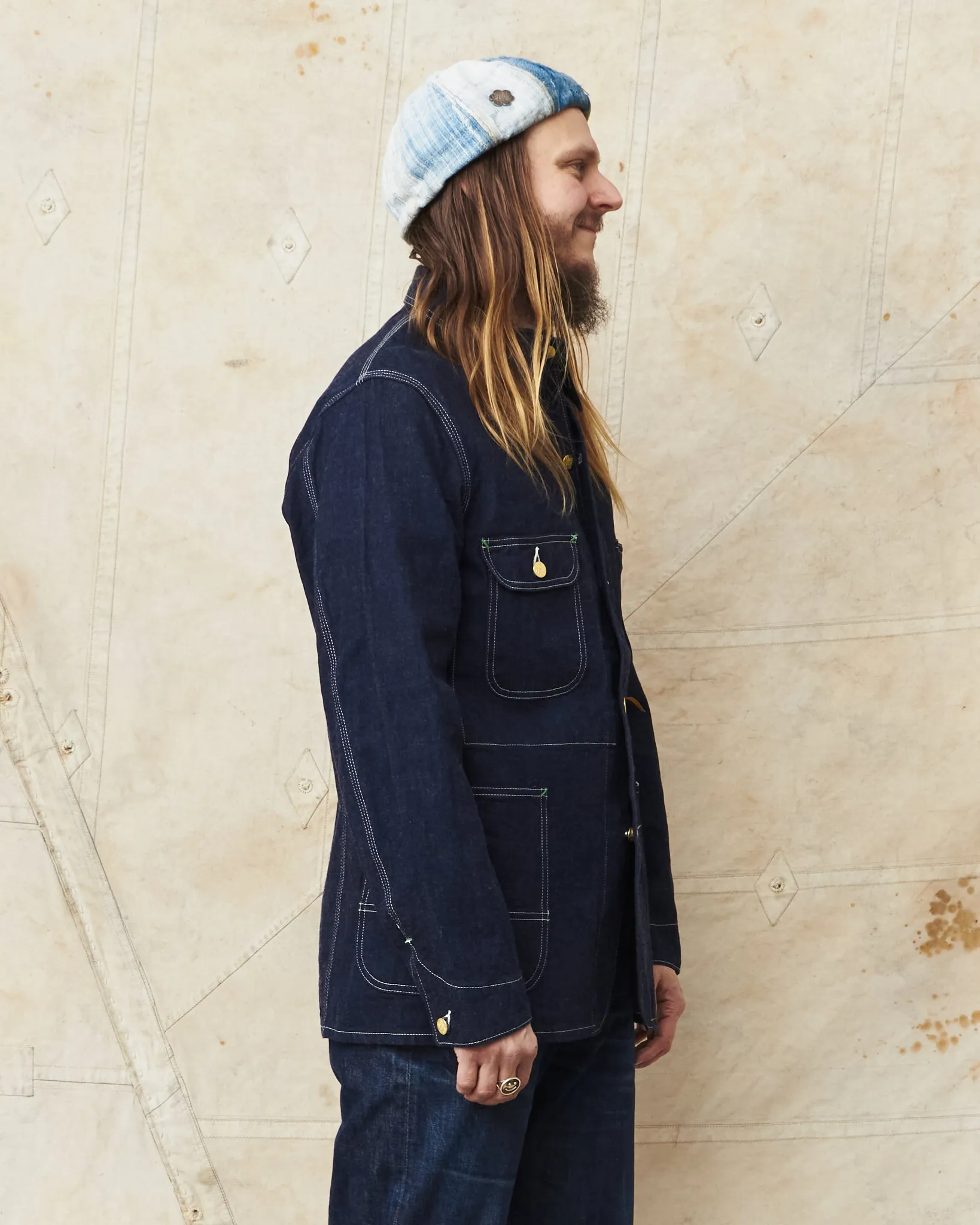 Sugar Cane & Co. 11oz. Blue Denim Work Coat SC15655