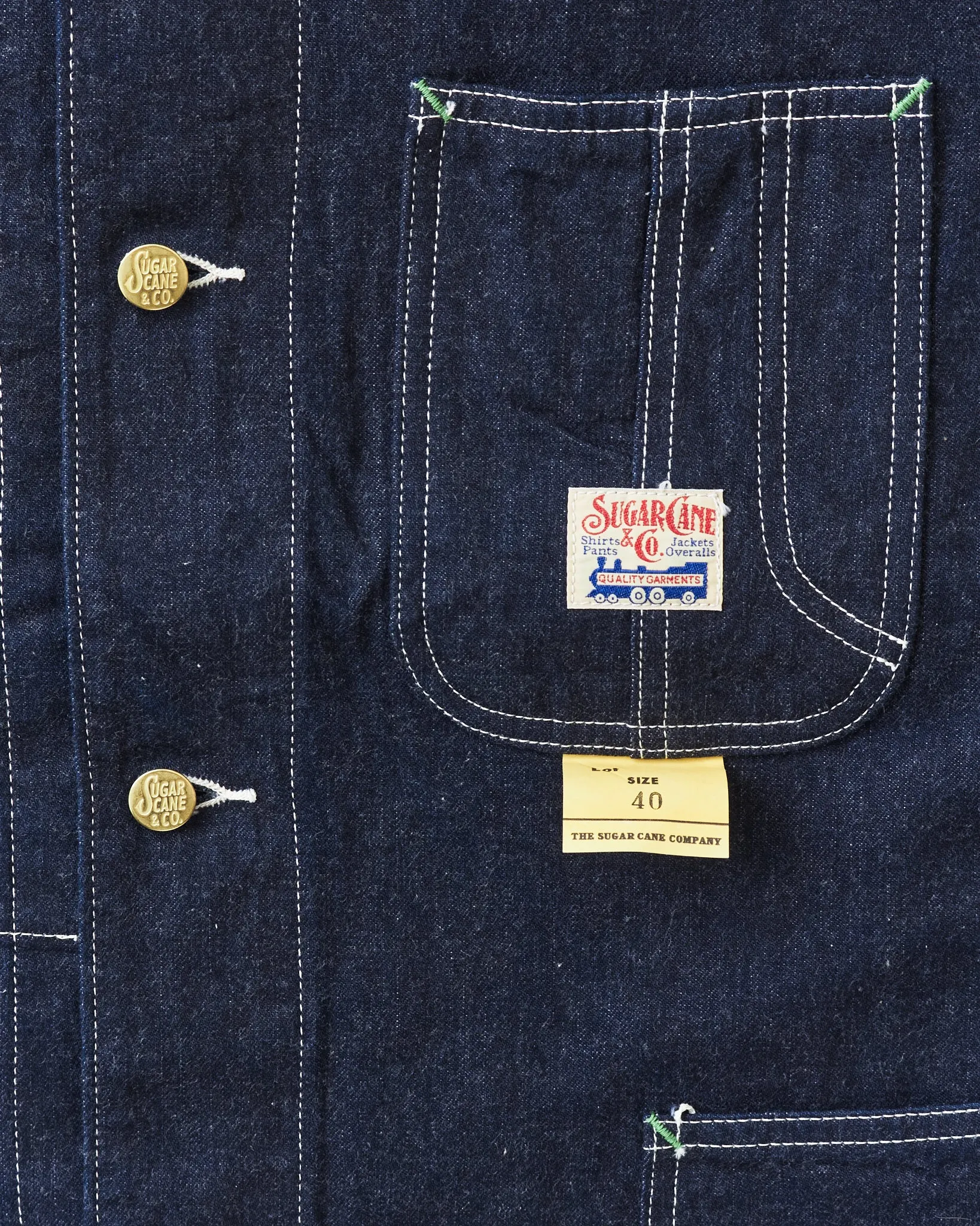 Sugar Cane & Co. 11oz. Blue Denim Work Coat SC15655