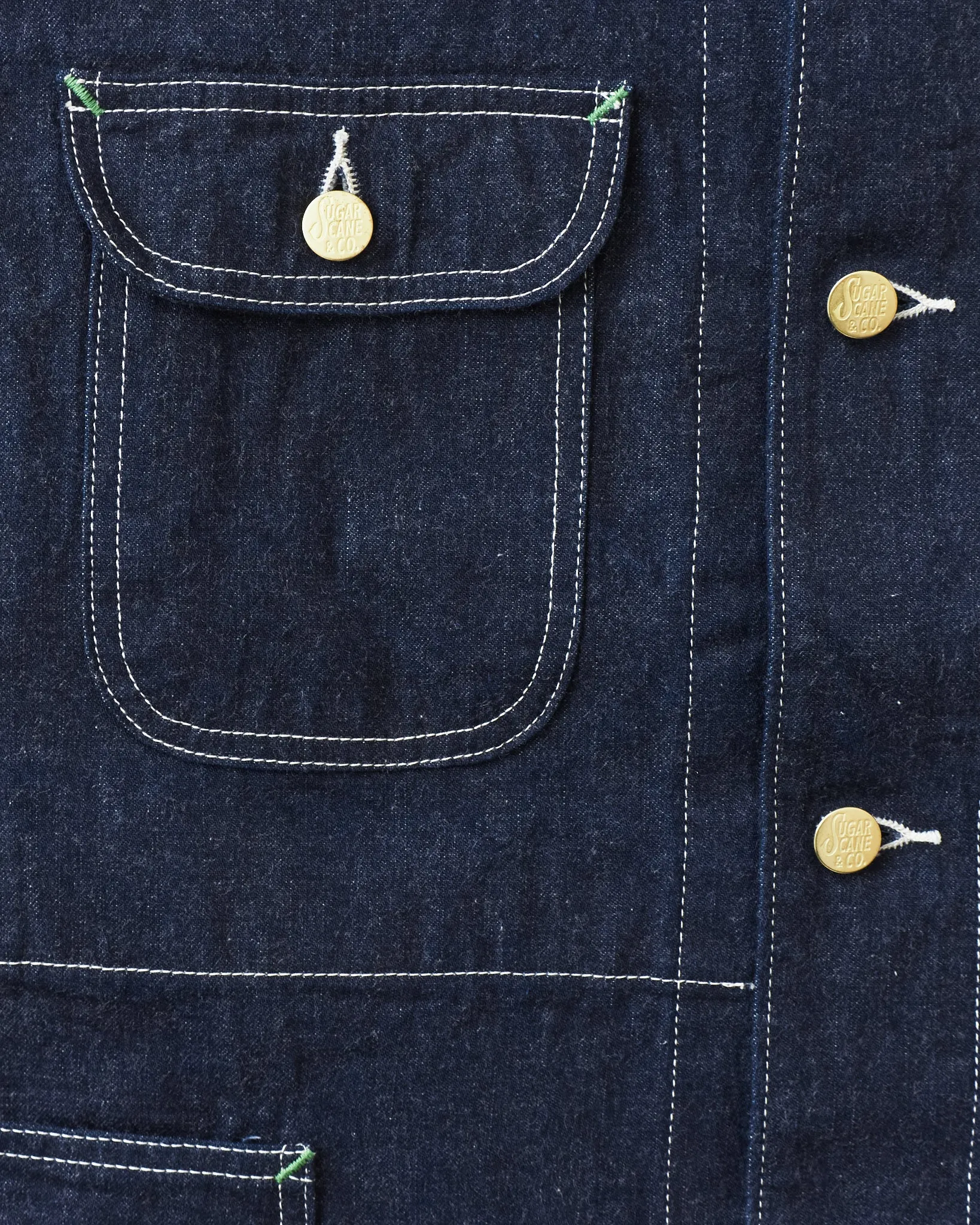 Sugar Cane & Co. 11oz. Blue Denim Work Coat SC15655