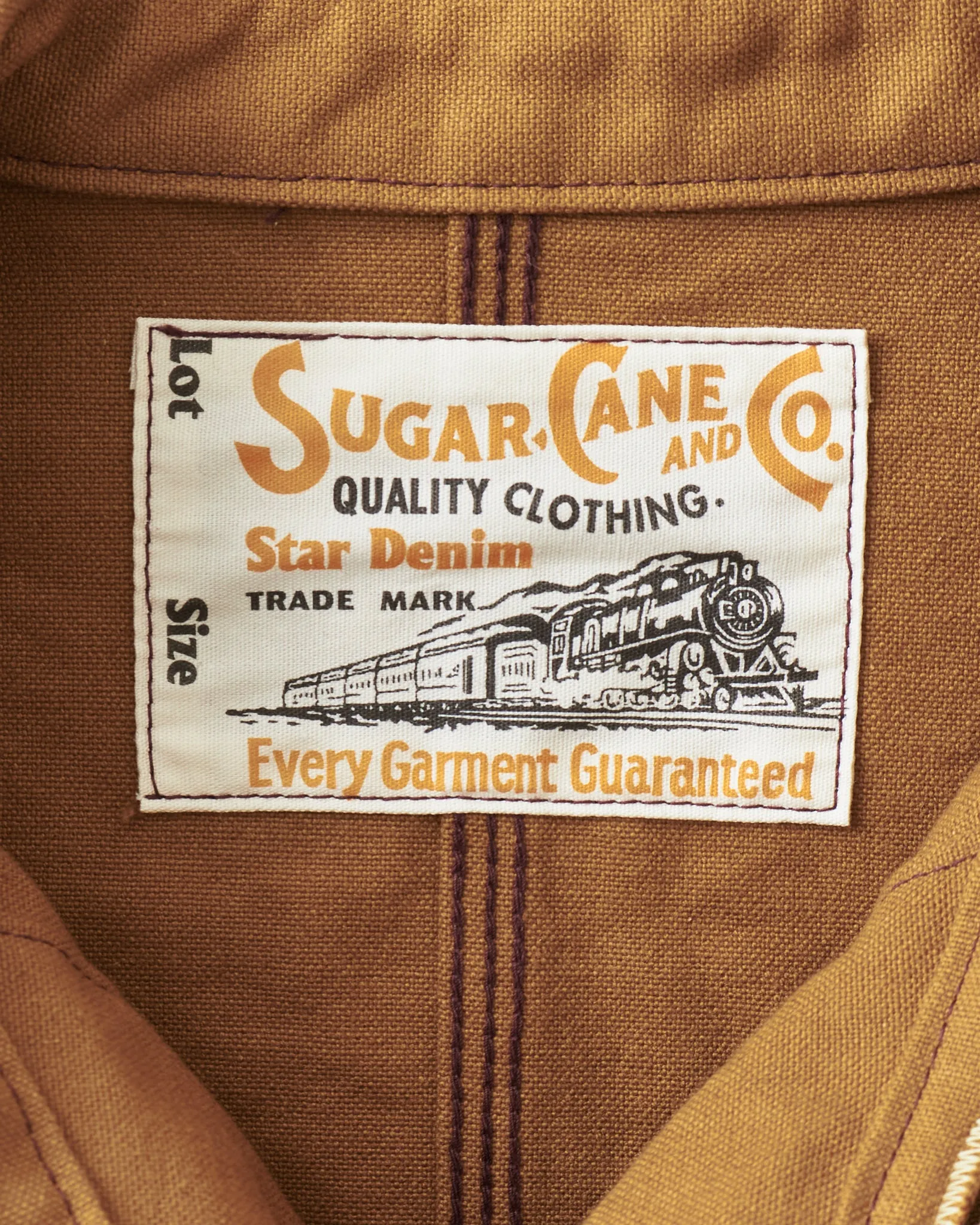 Sugar Cane & Co. 13oz. Brown Duck Work Coat SC15657