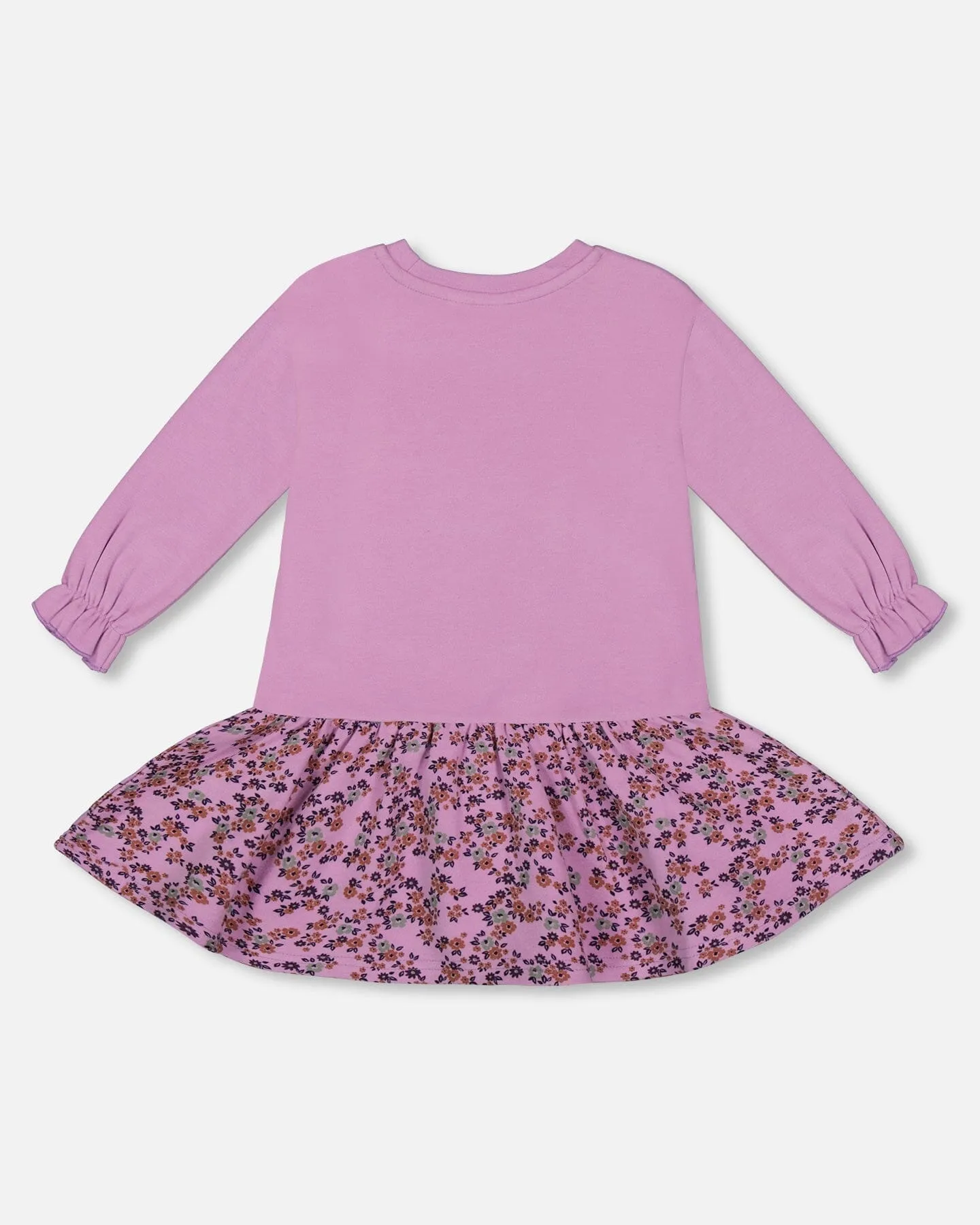 Super Soft Dress With Print Skirt Lilac Mini Flowers