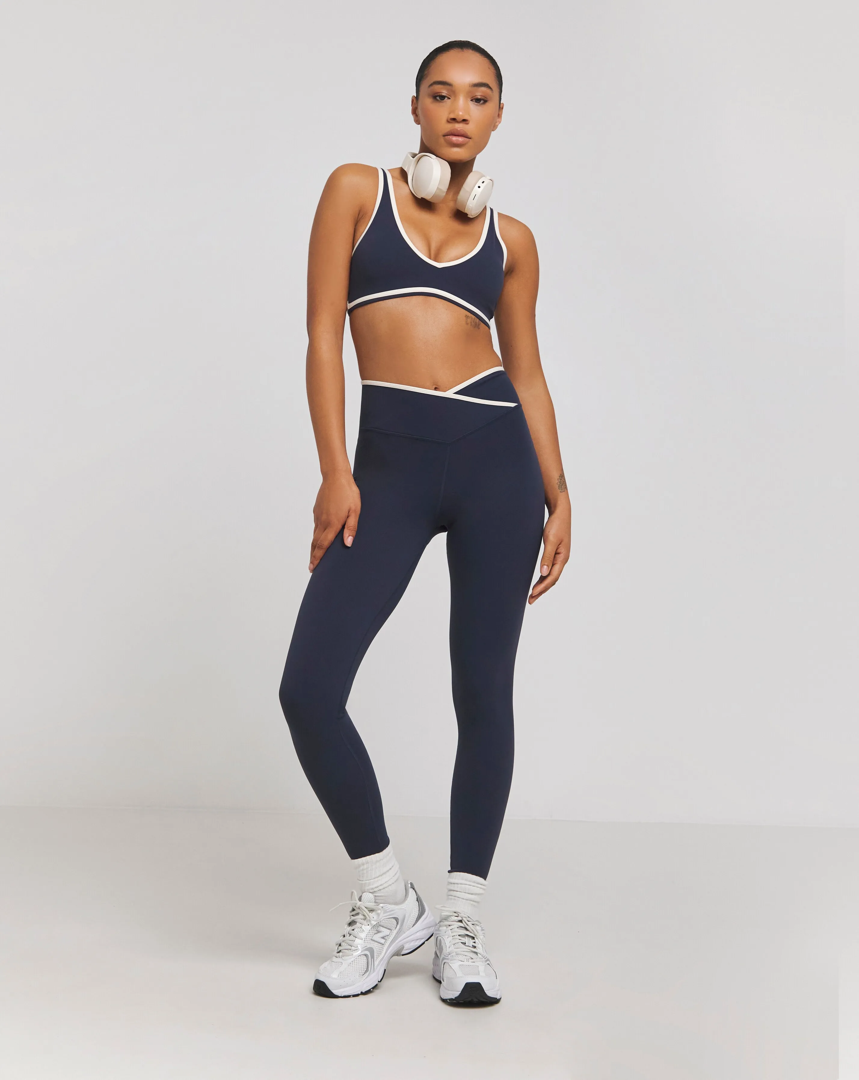 TALA DayFlex Contrast Trim Wrap High Waisted Legging 30'' | Simply Be